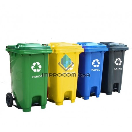  CONTENEDORES PARA RECICLAJE 100 LITROS