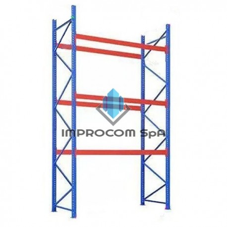 RACK PORTA PALLETS 4 X 2,6 MT 6000 KILOS