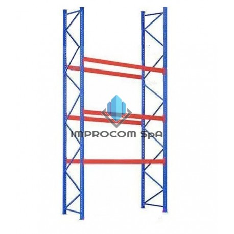 RACK PORTA PALLETS 5 X 2,4 MT 6000 KILOS