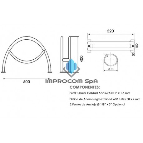 BICICLETERO MURAL 10/1