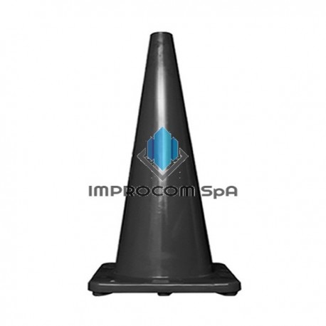 CONO DE SEGURIDAD 36" / 90 CM NEGRO