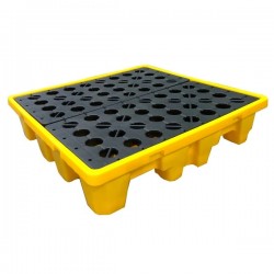 PALLET ANTIDERRAME 4 TAMBORES 250 LITROS