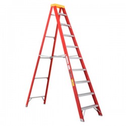 ESCALERA TIJERA FIBRA DE VIDRIO 10 PELDAÑOS