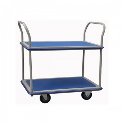 CARRO DE SERVICIO METAL 2 BANDEJAS 100 KILOS