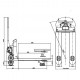 TRANSPALETA PESADORA 1150 X 705 MM 2000 KG 