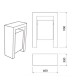 BASURERO HORMIGON ROBLE 60 LITROS