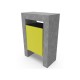 BASURERO HORMIGON ROBLE 60 LITROS