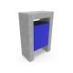 BASURERO HORMIGON ROBLE 60 LITROS