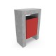 BASURERO HORMIGON ROBLE 60 LITROS