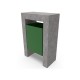 BASURERO HORMIGON ROBLE 60 LITROS