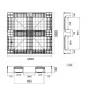 PALLET VENTILADO 3 RIELES 1000 KILOS