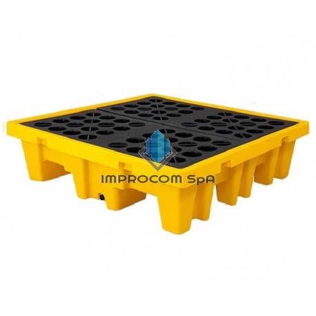 PALLET ANTIDERRAME 4 TAMBORES 250 LITROS